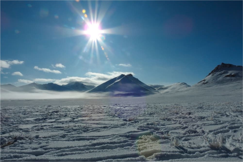 Landscape in the Pamir Mountains