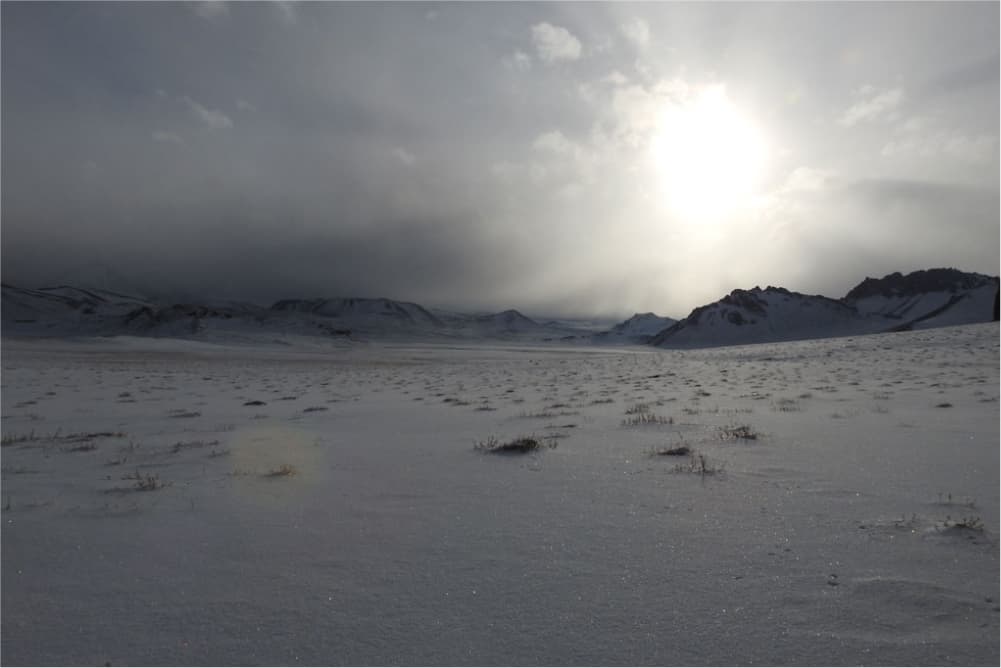 Landscape in the Pamir Mountains